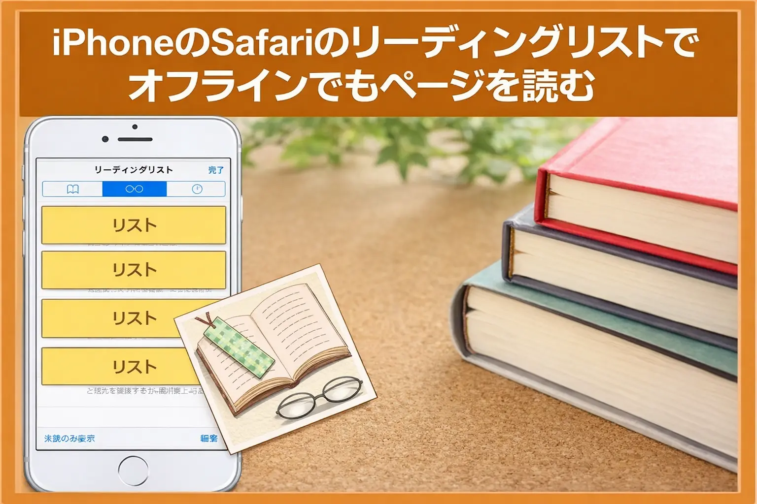 iPhoneのSafariのリーディングリストでオフラインでもページを読む