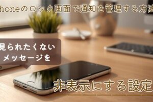 iPhoneのロック画面通知を管理する設定画面。通知を非表示にしてプライバシーを守る方法を紹介