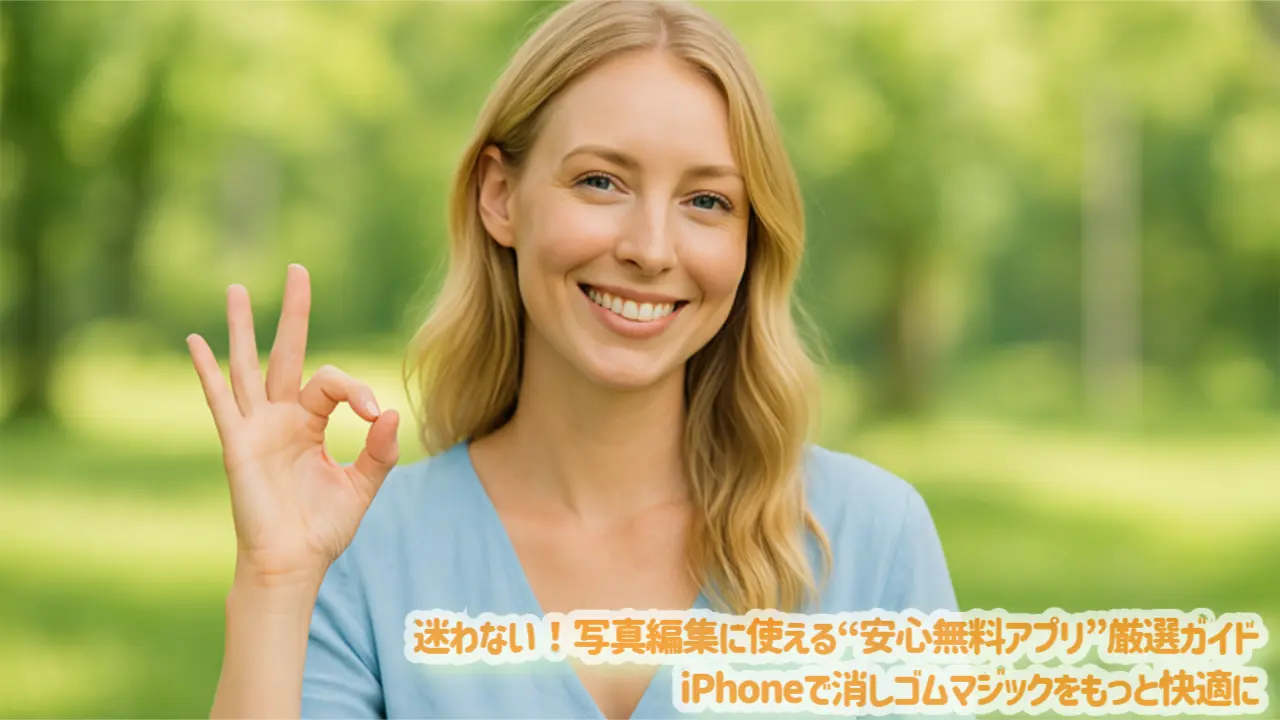 迷わない！写真編集に使える“安心無料アプリ”厳選ガイド｜iPhoneで消しゴムマジックをもっと快適に