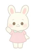 しらたまちゃんが手を振る