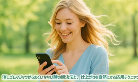消しゴムマジックがうまくいかない時の解決法と、仕上がりを自然にする応用テクニック
