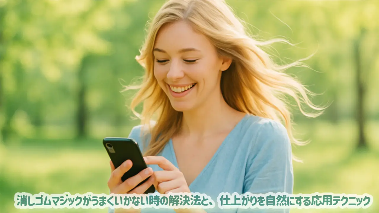 消しゴムマジックがうまくいかない時の解決法と、仕上がりを自然にする応用テクニック