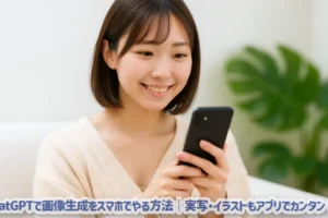 ChatGPTで画像生成をスマホでやる方法｜実写・イラストもアプリでカンタン！