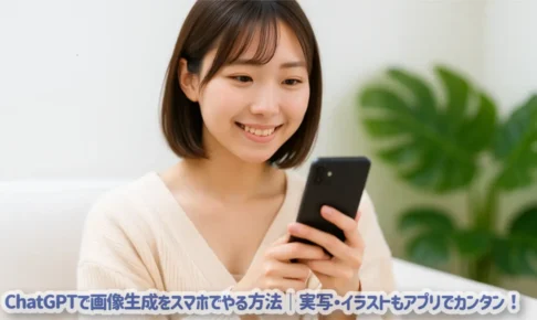 ChatGPTで画像生成をスマホでやる方法｜実写・イラストもアプリでカンタン！