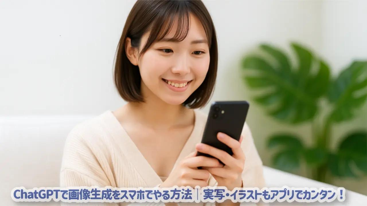 ChatGPTで画像生成をスマホでやる方法｜実写・イラストもアプリでカンタン！