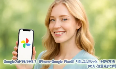 Googleフォトでもできる？iPhone・Google Pixelで「消しゴムマジック」を使う方法｜やり方・注意点まで解説