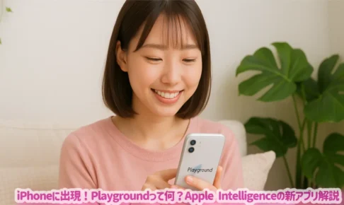iPhoneに出現！Playgroundって何？Apple Intelligenceの新アプリ解説