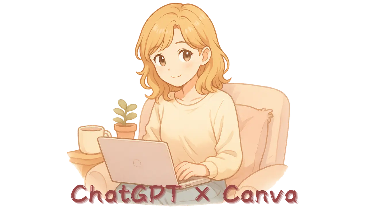 Chatgptでつくった画像をCanvaで文字入れ