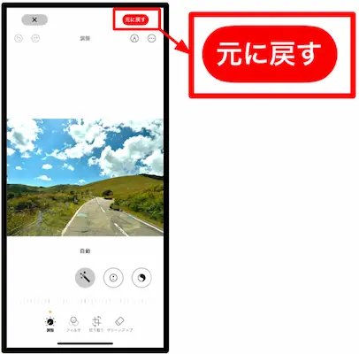 クリーンアップしたのを元に戻す