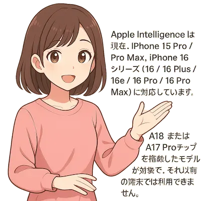 まずApple Intelligenceとは何か?から、わかりやすく整理していきましょう。