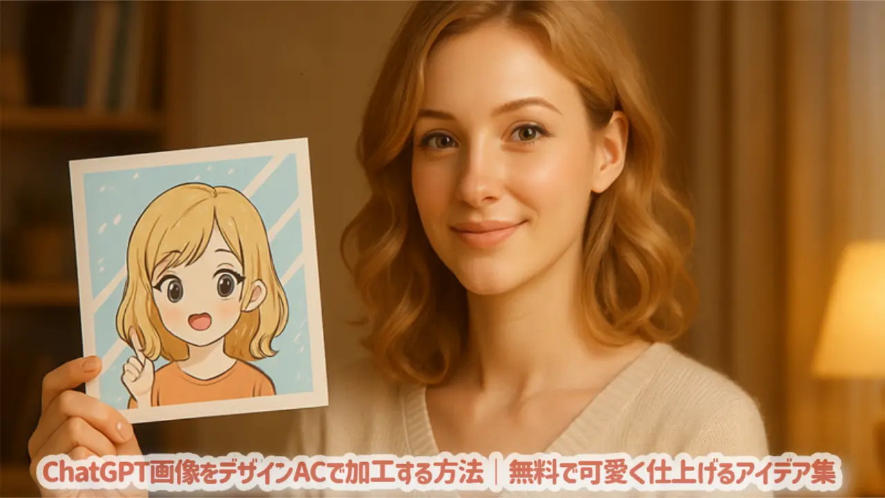 ChatGPT画像をデザインACで加工する方法｜無料で可愛く仕上げるアイデア集
