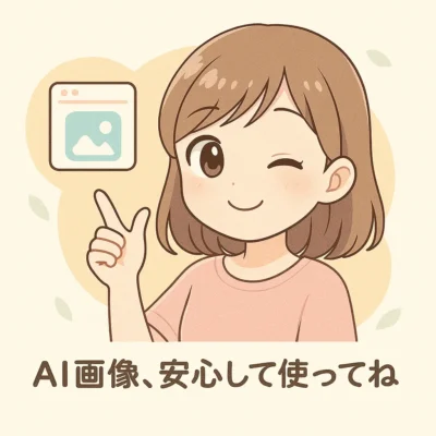 AI画像、安心して使ってね