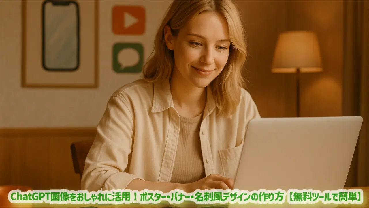 ChatGPT画像をおしゃれに活用！ポスター・バナー・名刺風デザインの作り方【無料ツールで簡単】