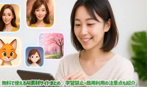 無料で使えるAI素材サイトまとめ｜学習禁止・商用利用の注意点も紹介