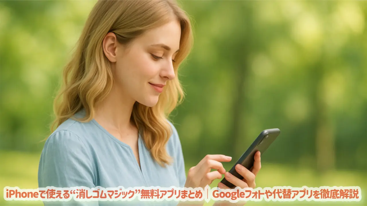 iPhoneで使える“消しゴムマジック”無料アプリまとめ｜Googleフォトや代替アプリを徹底解説