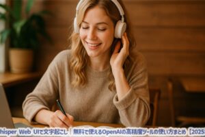 Whisper Web UIで文字起こし｜無料で使えるOpenAIの高精度ツールの使い方まとめ【2025年版】