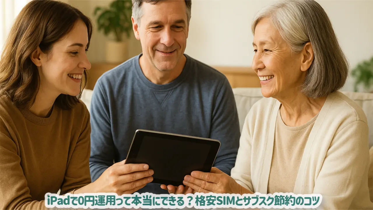 iPadで0円運用って本当にできる？格安SIMとサブスク節約のコツ