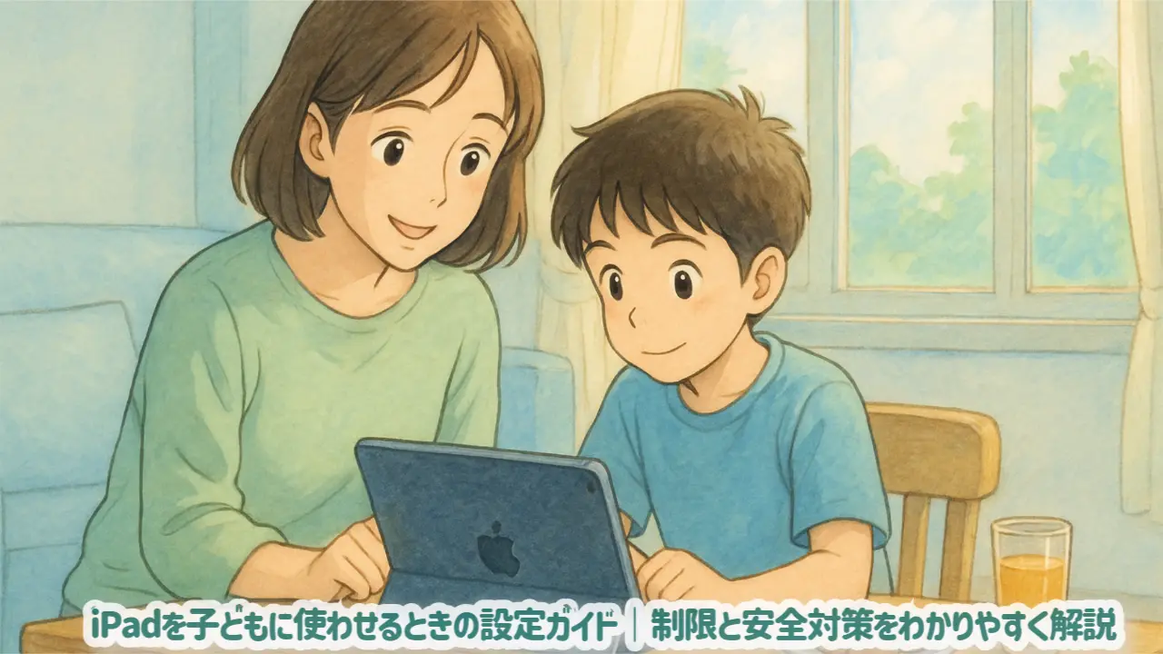 iPadを子どもに使わせるときの設定ガイド｜制限と安全対策をわかりやすく解説