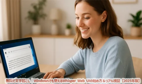 無料で文字起こし｜Windowsでも使えるWhisper Web UIの始め方＆リアル検証【2025年版】