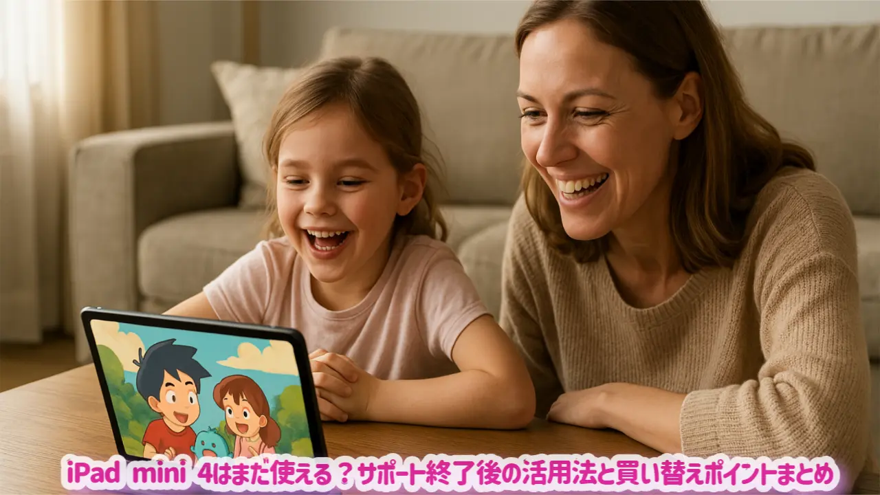 iPad mini 4はまだ使える？サポート終了後の活用法と買い替えポイントまとめ