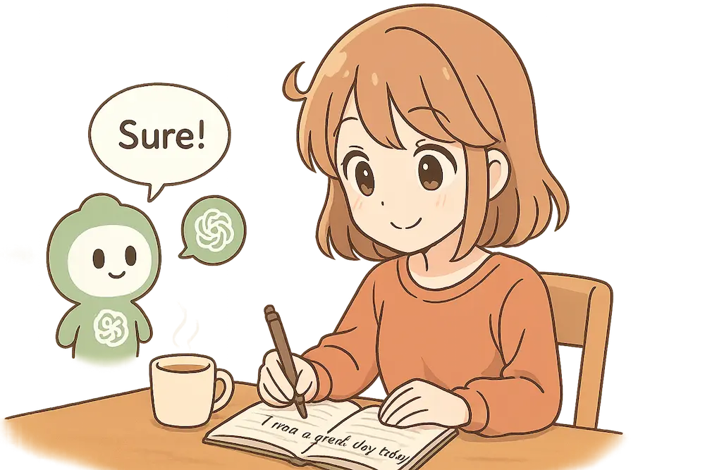いつも英語の日記はChatGPTと共に