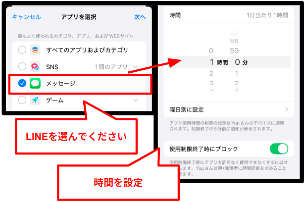 iPhone6sではLINEアプリはインストールできず、代わりにメッセージで代用