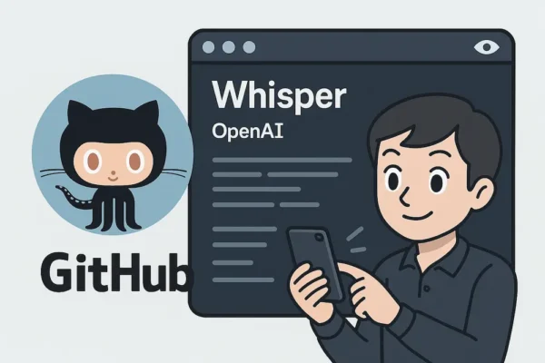 WhisperリポジトリとPC画面風の要素