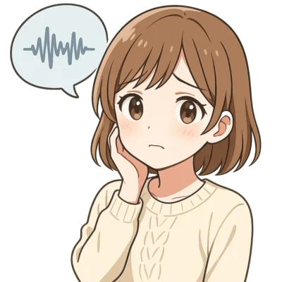 「うまく文字起こしできない…」と悩んでいる様子