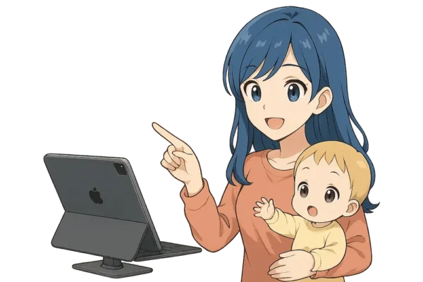 周辺機器を確認している