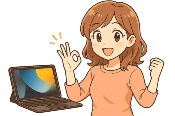 OKサイン・満足顔