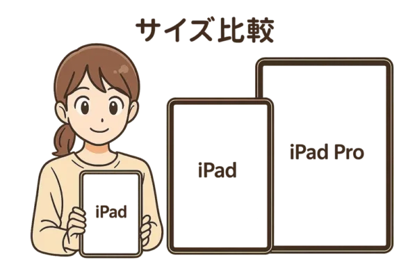 iPadの画面サイズ比較