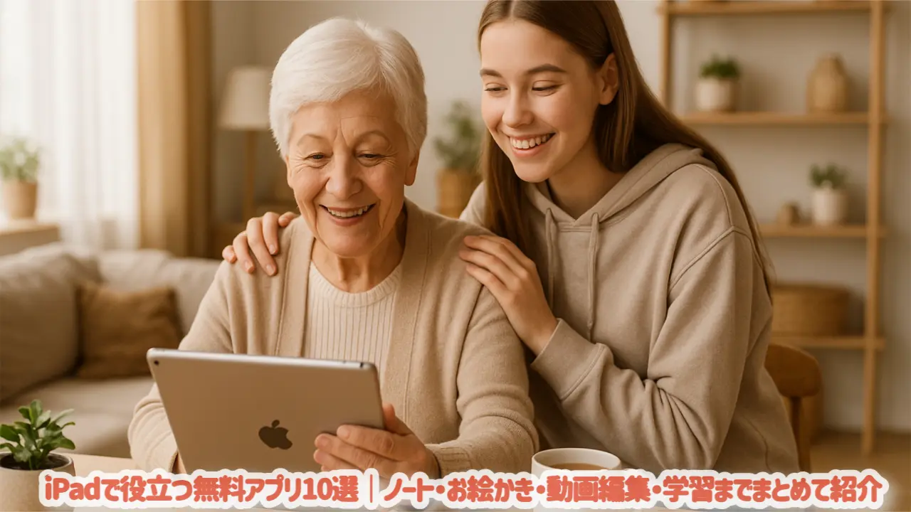 iPadで役立つ無料アプリ10選｜ノート・お絵かき・動画編集・学習までまとめて紹介