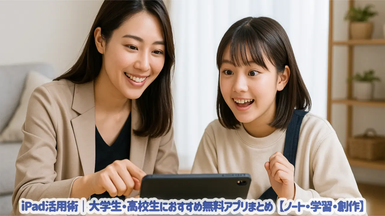 iPad活用術｜大学生・高校生におすすめ無料アプリまとめ【ノート・学習・創作】