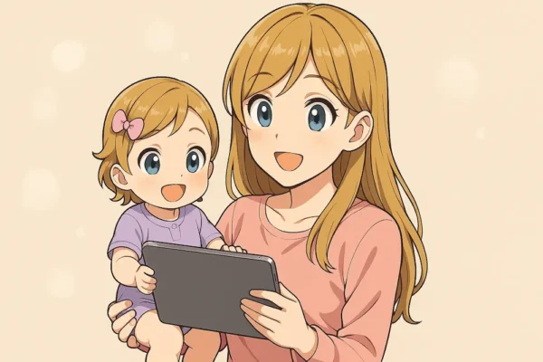 赤ちゃんと一緒にiPadAirを使う