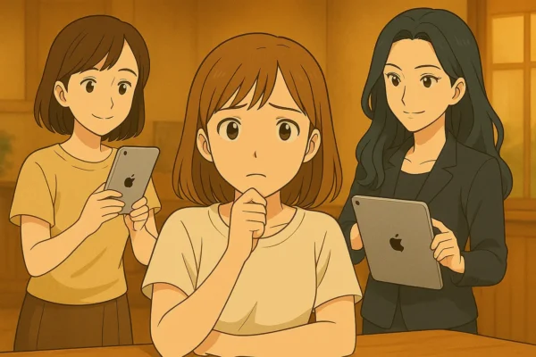 みさきとまなみの話を聞いて、iPad Airかminiかで揺れる陽菜