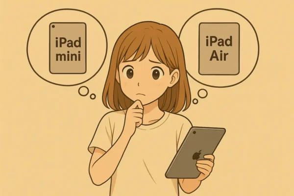 iPad miniとiPad Airで悩む陽菜