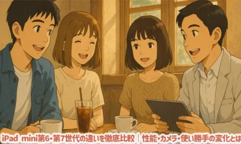 iPad mini第6・第7世代の違いを徹底比較｜性能・カメラ・使い勝手の変化とは