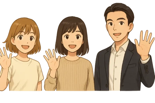たける、まなみ、陽菜が読者に感謝