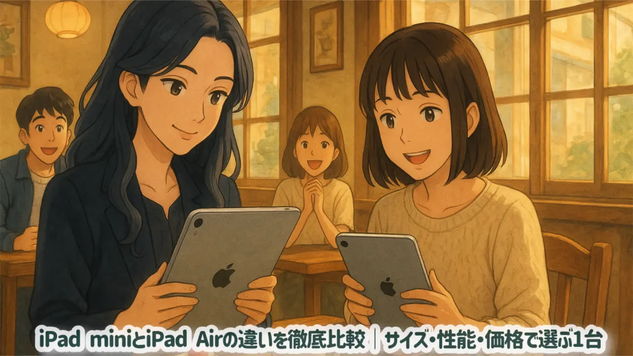 iPad miniとiPad Airの違いを徹底比較｜サイズ・性能・価格で選ぶ1台