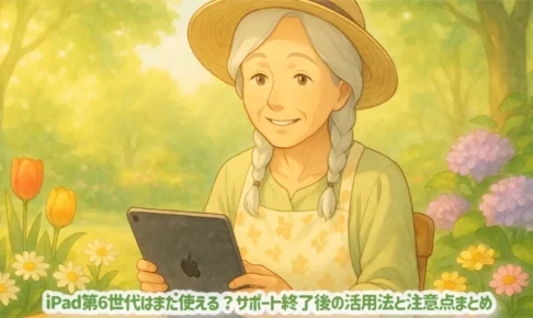 iPad第6世代はまだ使える？サポート終了後の活用法と注意点まとめ