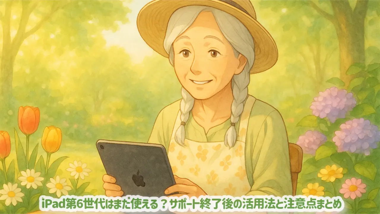 iPad第6世代はまだ使える？サポート終了後の活用法と注意点まとめ