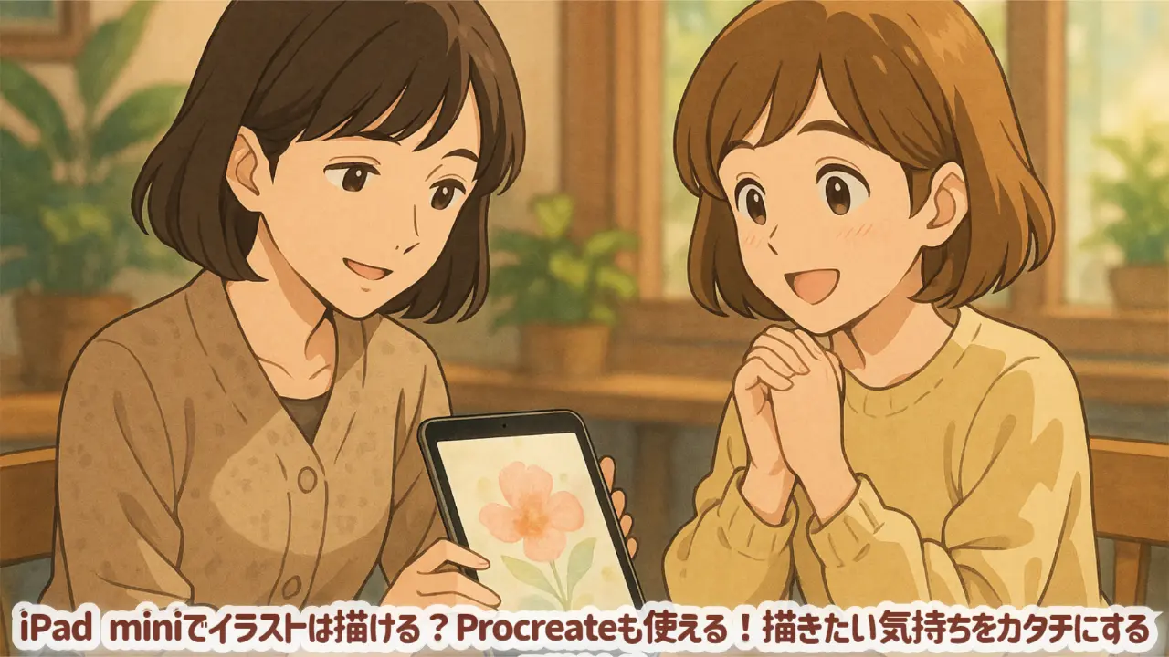iPad miniでイラストは描ける？Procreateも使える！描きたい気持ちをカタチにするコツまとめ