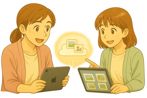 陽菜がiCloudバックアップからの復元を説明