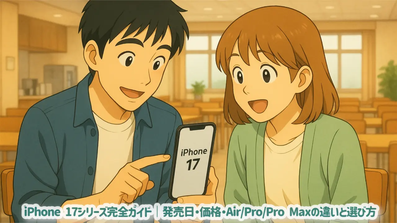 iPhone 17シリーズ完全ガイド｜発売日・価格・Air/Pro/Pro Maxの違いと選び方