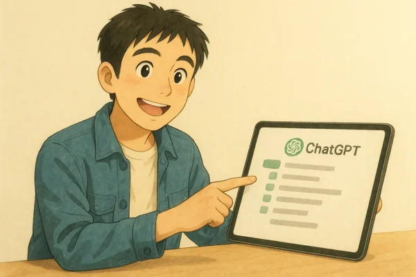 iPadでChatGPTを使いこなしているひろと