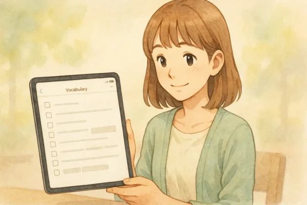 8) 語彙暗記（単語カード＋小テスト）