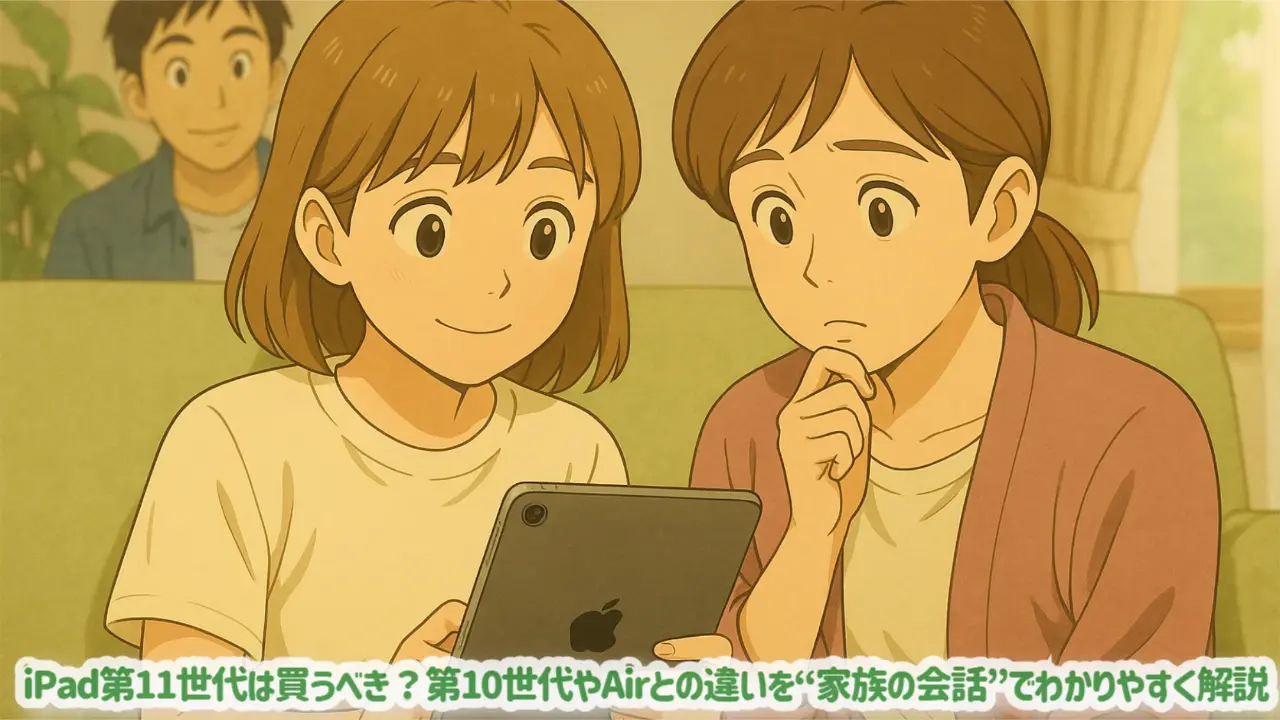 iPad第11世代は買うべき？第10世代やAirとの違いを“家族の会話”でわかりやすく解説
