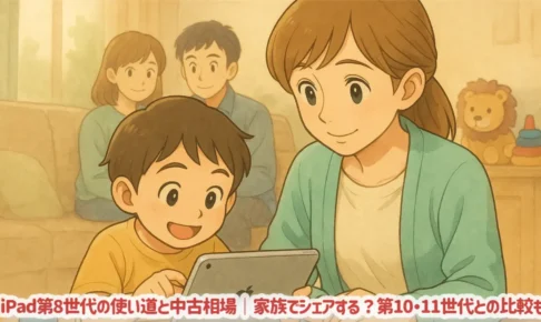 iPad第8世代の使い道と中古相場｜家族でシェアする？第10・11世代との比較も