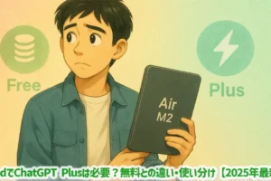iPadでChatGPT Plusは必要？無料との違い・使い分け【2025年最新】