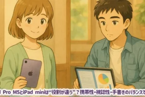 iPad Pro M5とiPad miniは“役割が違う”？携帯性・視認性・手書きのバランスで選ぶ